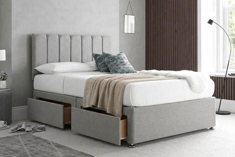 Mini Willow Divan Bed with Storage: Drawers | Ottoman