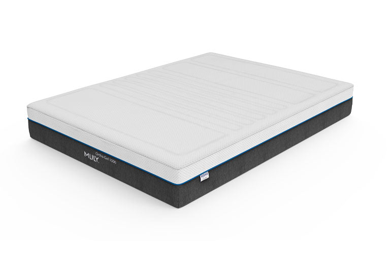 Full View of Mlily Gel Ortho 1000 Mattress on white background