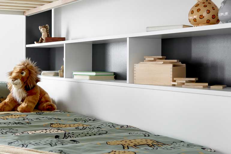 Oliver White & Grey Storage Bunk Bed