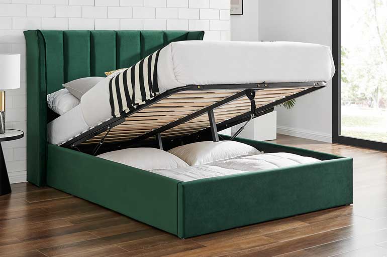 Limelight Polaris Winged Ottoman Bed