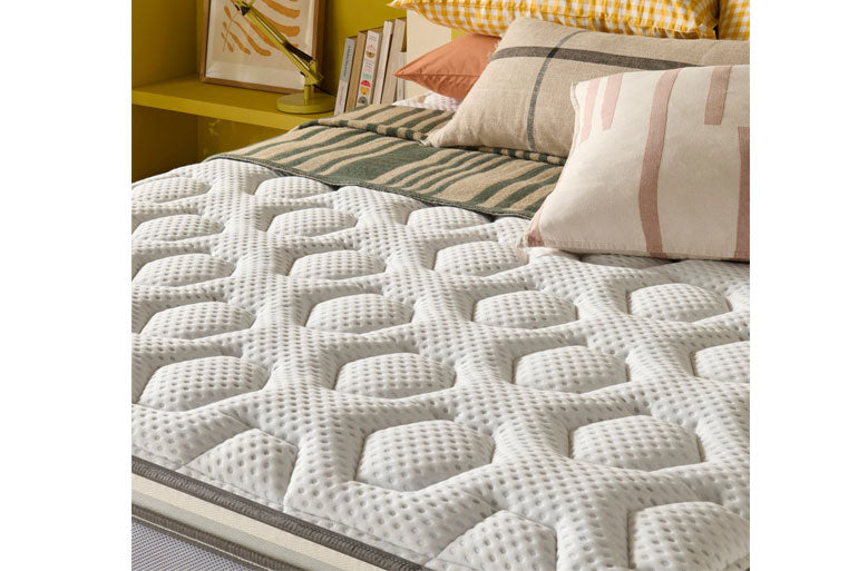 Close-up of mattress cover