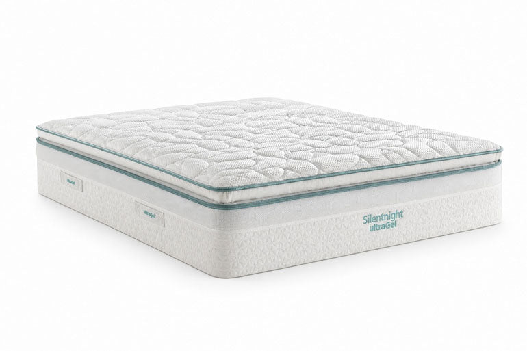 Silentnight UltraGel Cool-to-Touch 2000 Pillowtop Mattress on a white. background