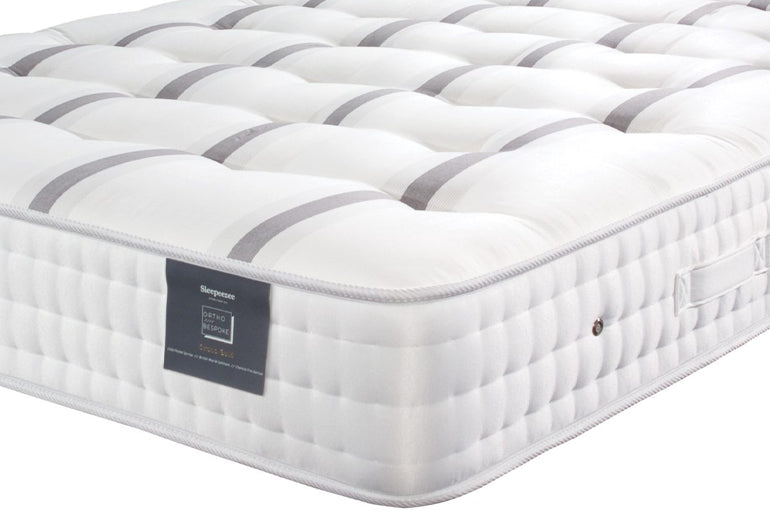 Close up corner view of Sleepeezee Ortho Bespoke Silver Mattress