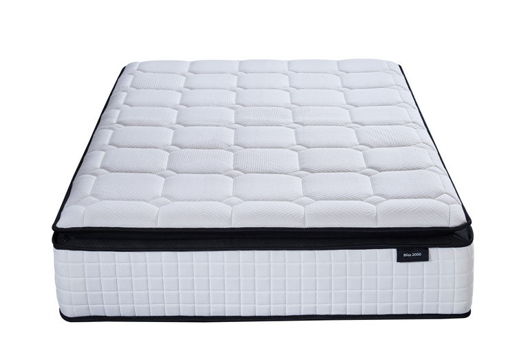 Full front view of Sleepsoul Bliss 2000 Mattress on white background