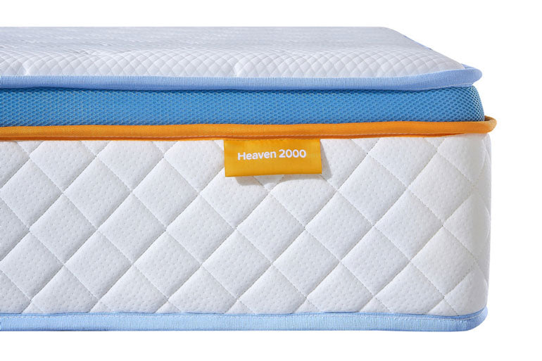 Close-up of side of Heaven 2000 Mattress