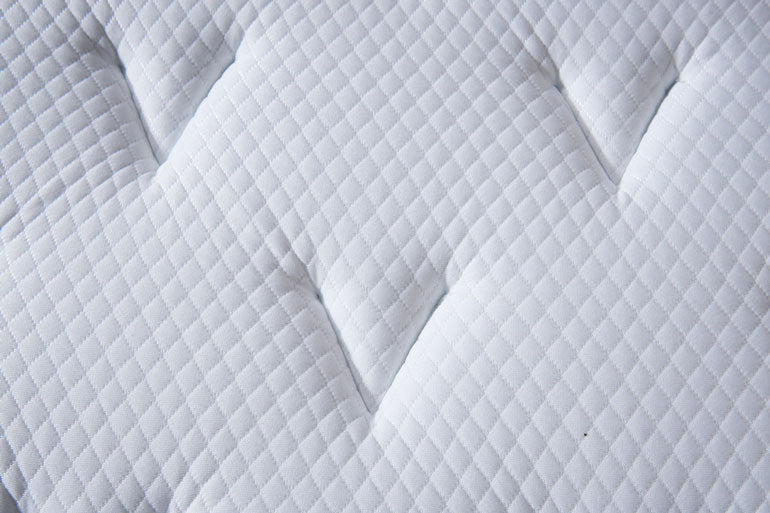 close-up of Sleepsoul mattress cover