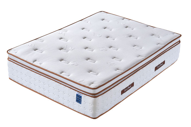 Full view of Sleepsoul Pillow-top Mattress on white background