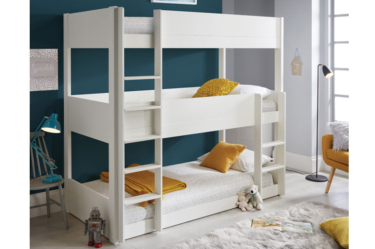 Snowdon 3 Tier Bunk Bed in White