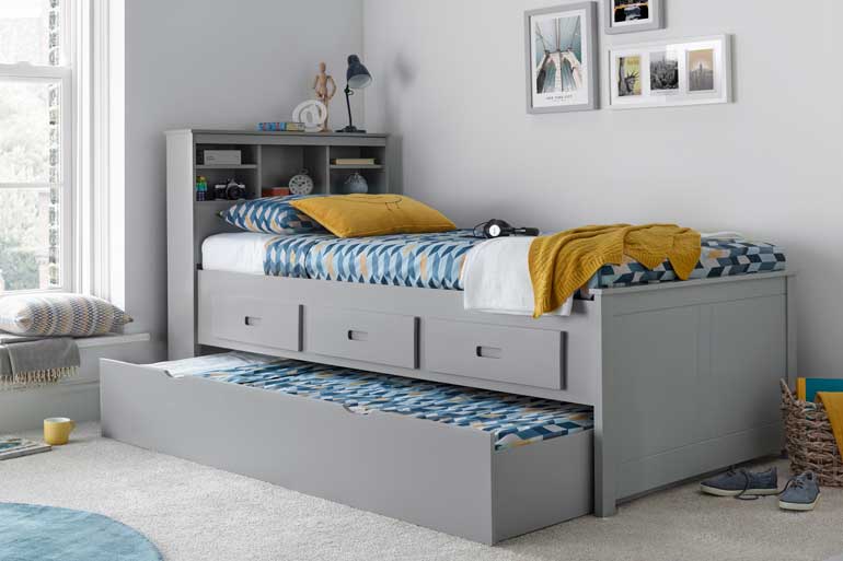 Veera Grey Guest Bed