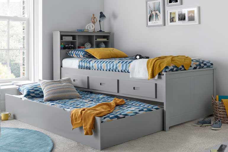 Veera Grey Guest Bed