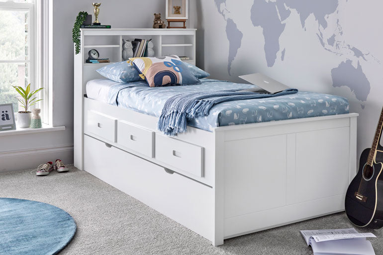 Veera White Guest Bed