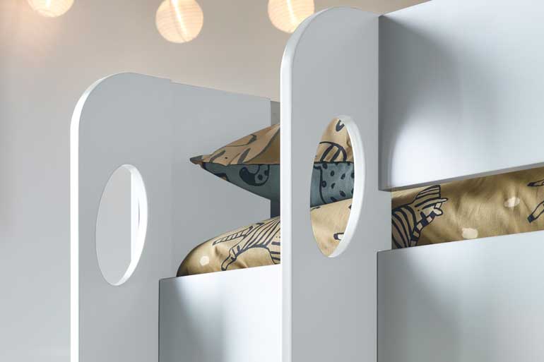 Oliver White Storage Bunk Bed