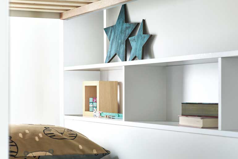 Oliver White Storage Bunk Bed