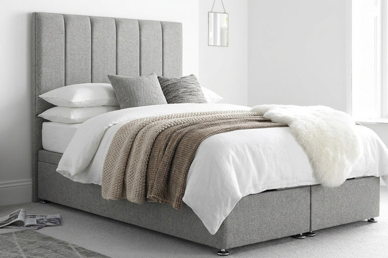 Willow Ottoman Bed in Como Silver