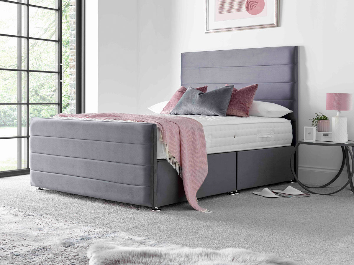Zodiac Divan Bed with High Foot End - Side