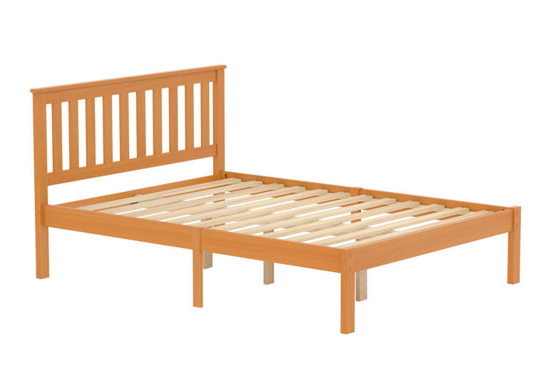 Birlea Denver Wooden bed frame in pine on a white background