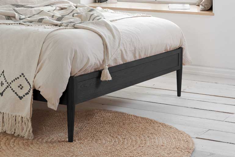 Birlea Leonie Rattan Bed in Black