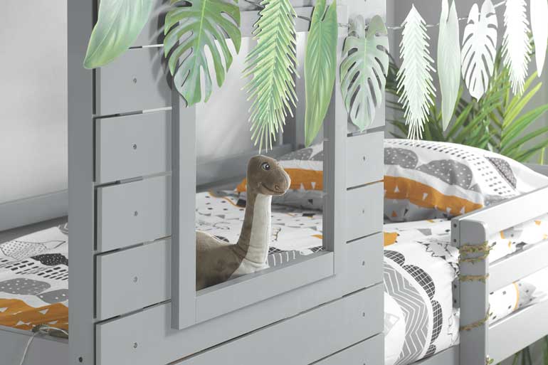 Birlea Adventure Bunk Bed in Grey