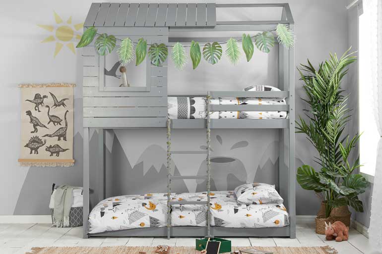 Birlea Adventure Bunk Bed in Grey