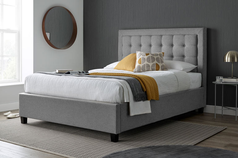 Brandon Grey Ottoman Bed