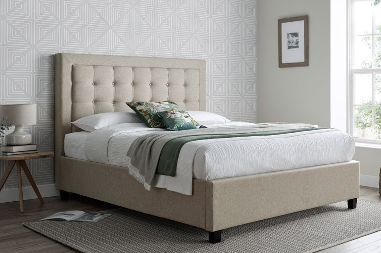 Brandon Oatmeal Ottoman Bed