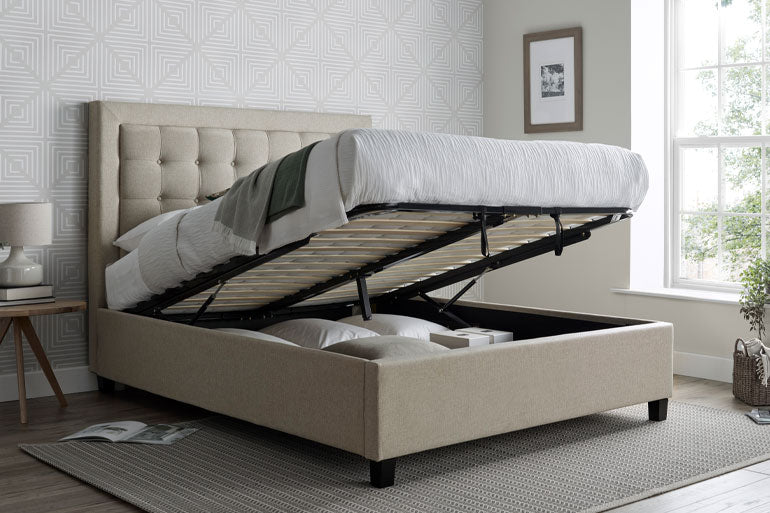 Brandon Oatmeal Ottoman Bed