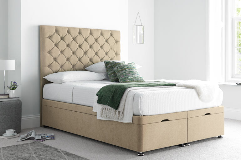 Button Ottoman Bed