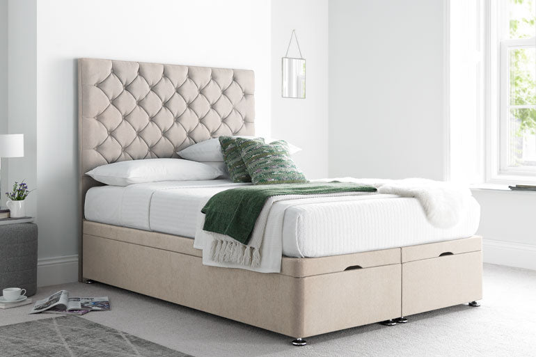 Button Ottoman Bed