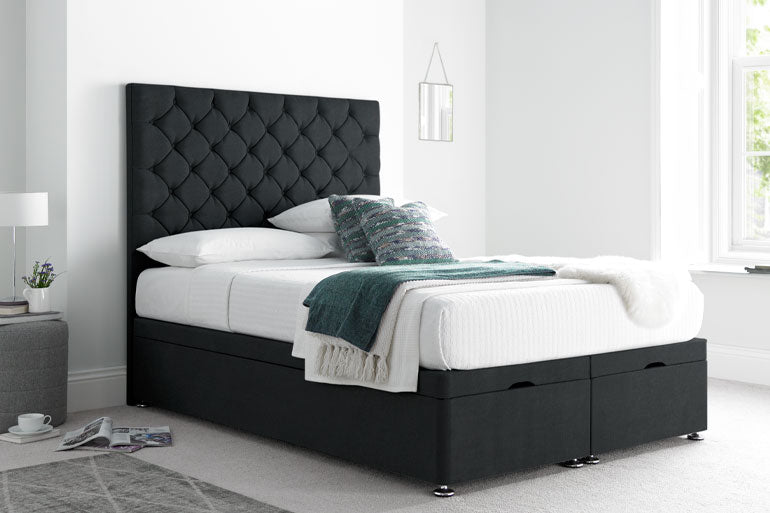 Button Ottoman Bed