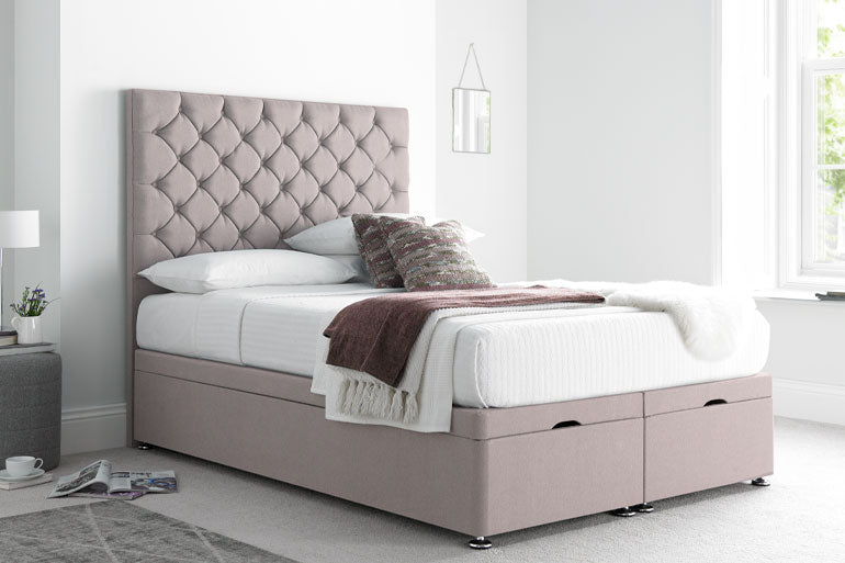 Button Ottoman Bed