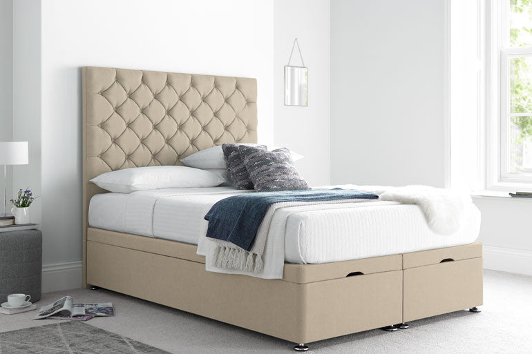 Button Ottoman Bed