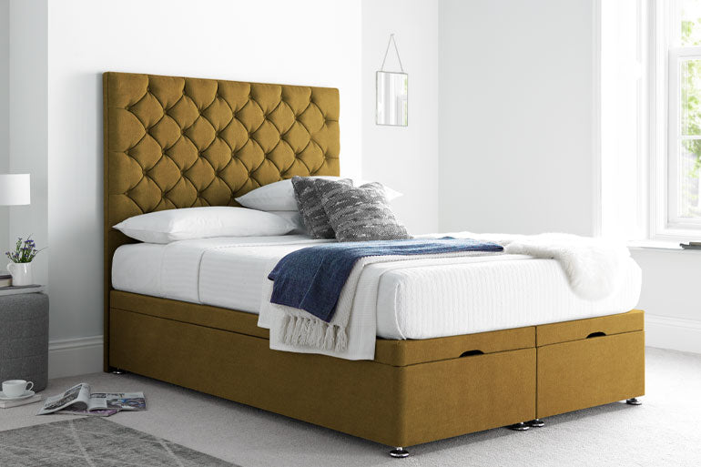 Button Ottoman Bed