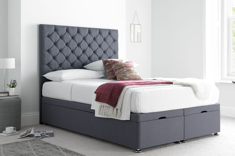 Button Ottoman Bed