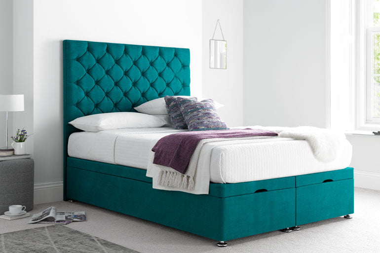 Button Ottoman Bed