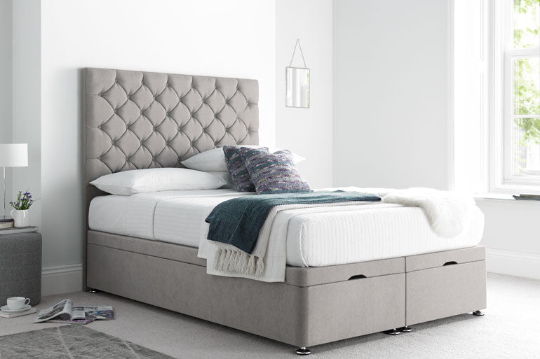 Button Ottoman Bed