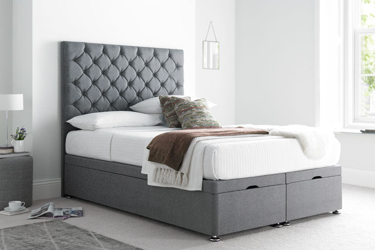 Button Ottoman Bed