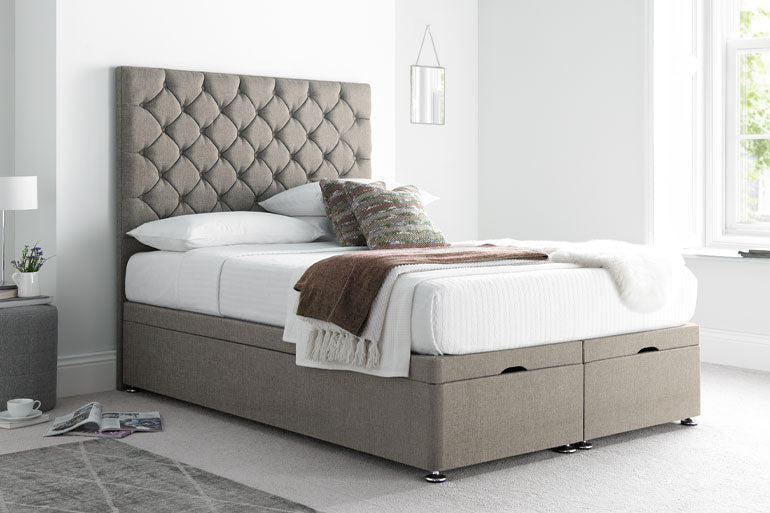 Button Ottoman Bed