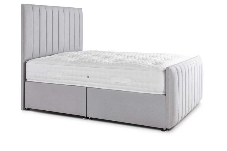 Divan | Ottoman Bed with Clarence Headboard & High Foot End