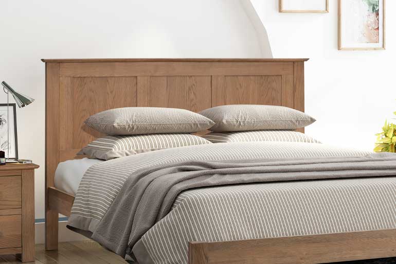 Flintshire Conway Bed in Smoked Oak