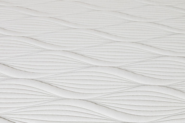 Close-up of cover on Dormeo Octaspring 6500 Memory foam Mattress