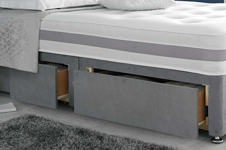 Divan | Ottoman Bed with Cube Headboard