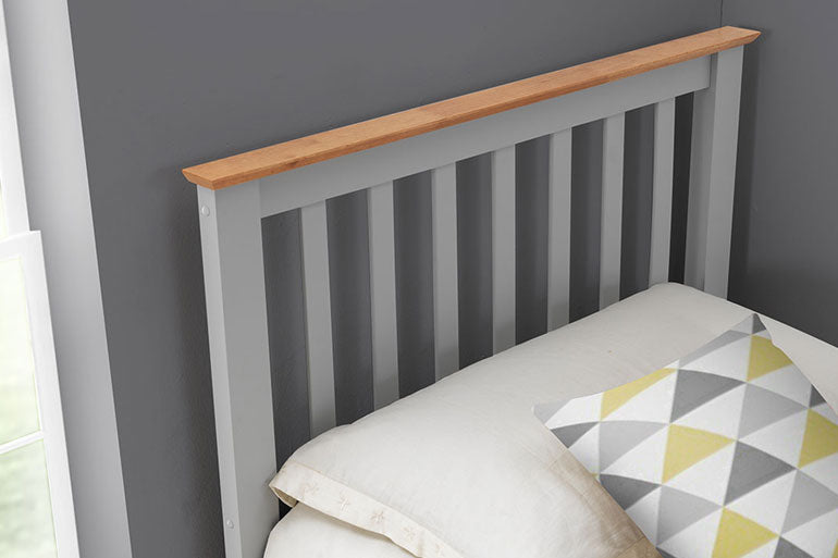 Francis Ottoman Bed Grey Detail