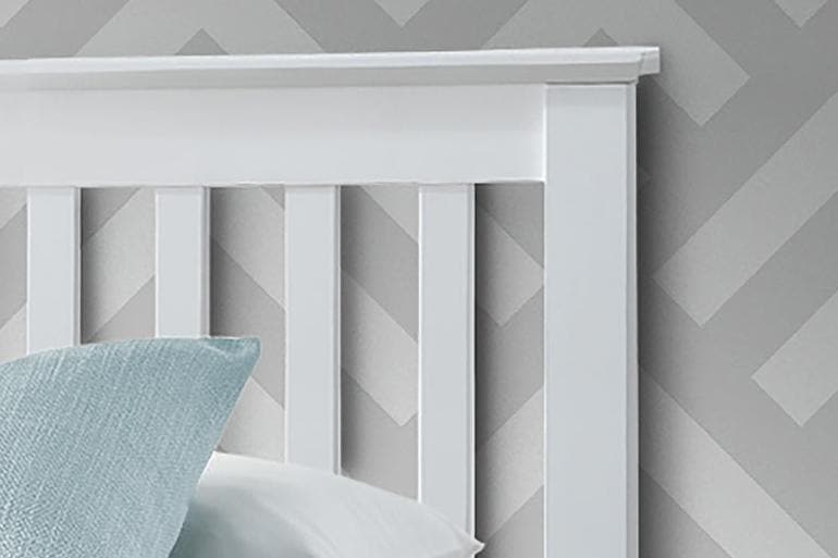 Single Ottoman Bed White Detail