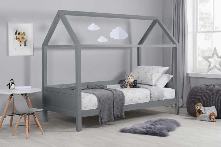 Birlea Home Single Bed in Grey