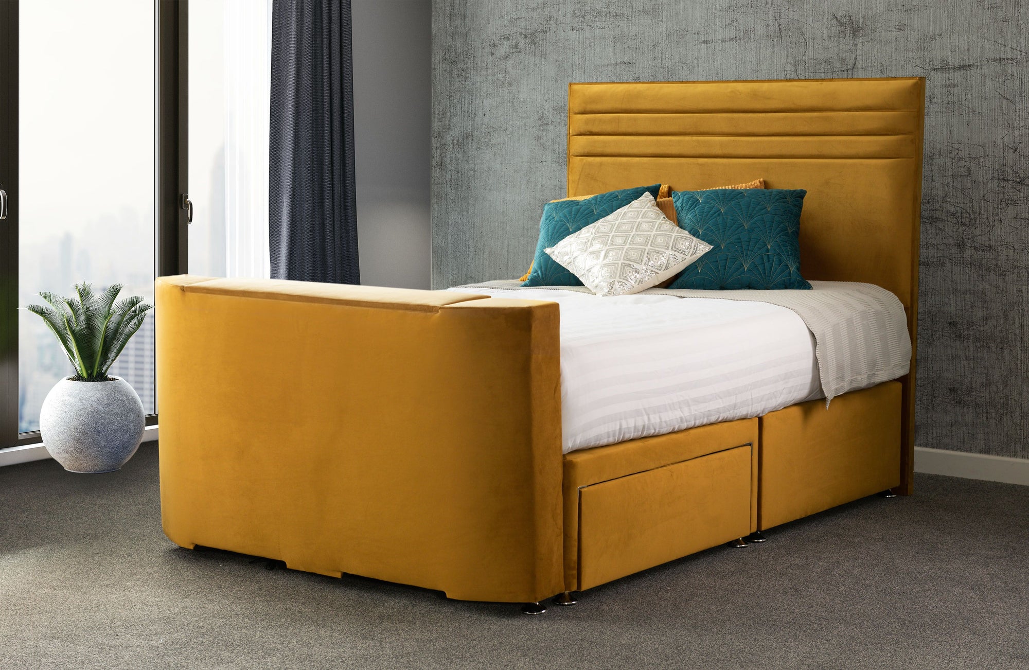 Sweet Dreams Vision Chic TV Bed - Beds on Legs Ltd