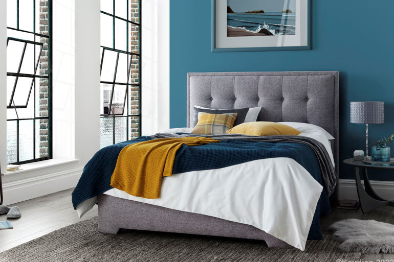 Kaydian Falstone Ottoman Bed in contemporary bedroom setting.