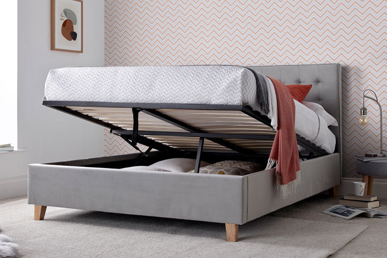 Kingham Ottoman Bed in Grey
