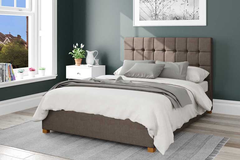 3ft Single Eire linen Grey