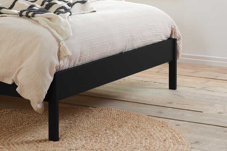 Birlea Margot Rattan Bed in Black