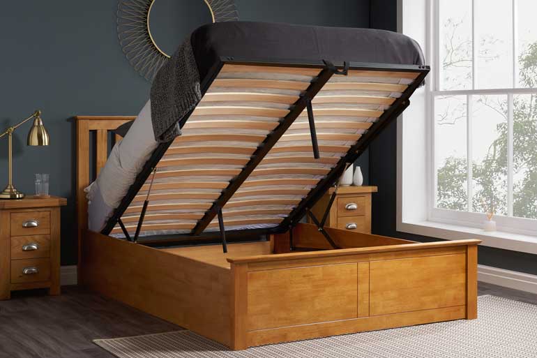 Birlea Phoenix Ottoman Bed in Oak